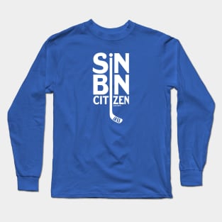 Sin Bin Citizen Hockey White Long Sleeve T-Shirt